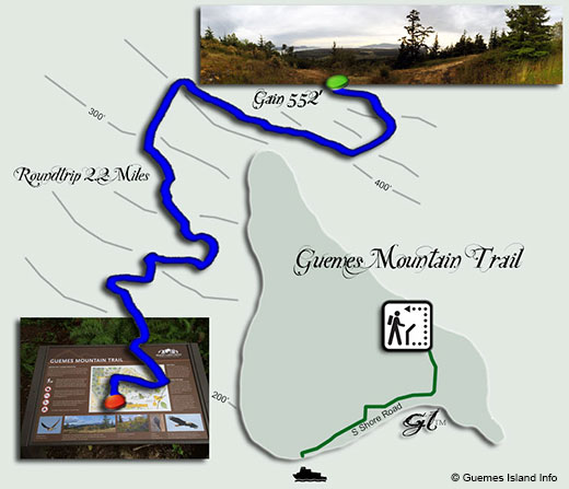 Guemes Mountain Trail Map 